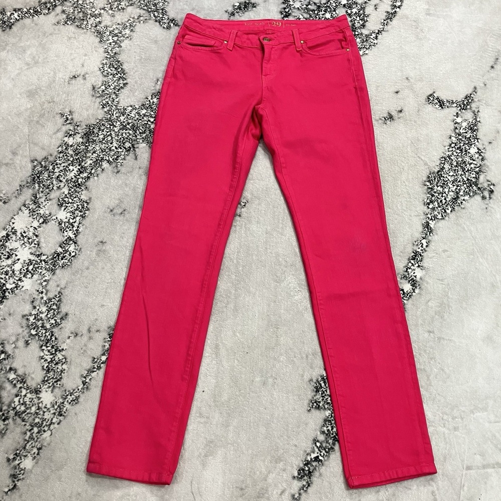 Kate Spade Broome Street Skinny Jeans Womens 29 Hot Pink Stretch Denim Pants